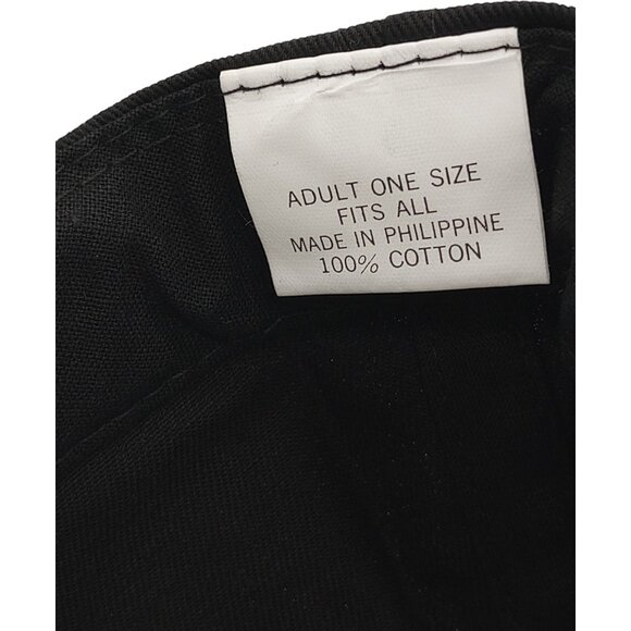 1990s Marlboro Side Script Bronco Snapback Hat Black Cap Logo Cowboy Vintage - Picture 8 of 9